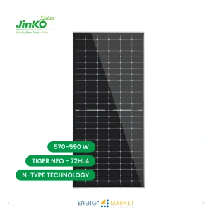 Panneau solaire Jinko Solar 580-585 Watt Tiger Neo N-Type 72HL4-(V)