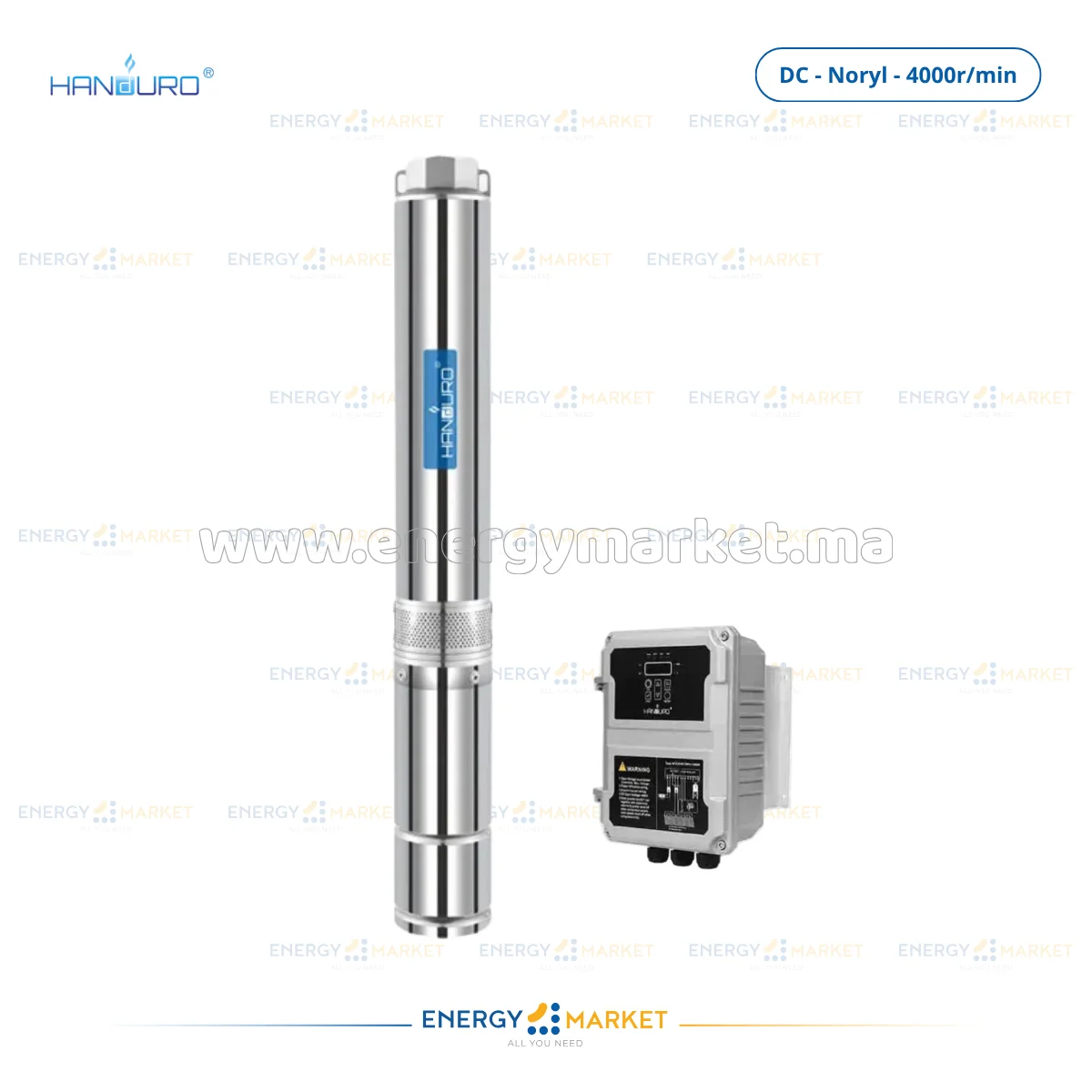 Pompe Solaire HANDURO DC 4000 tr/min | Forage & Irrigation Maroc