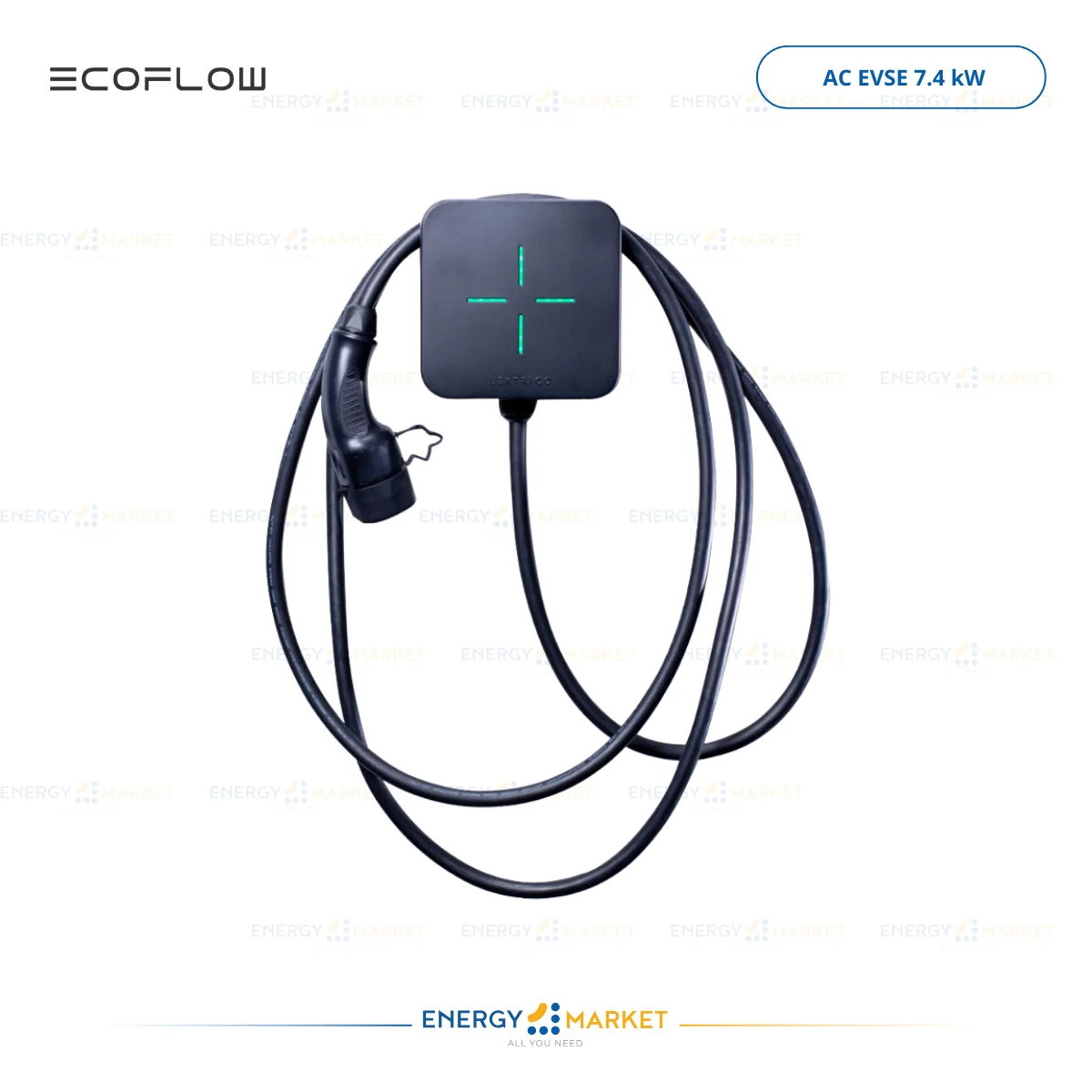 BORNE DE RECHARGE ELECTRIQUE 7.4 KW AC EVSE AVEC 2 CONNECTEURS