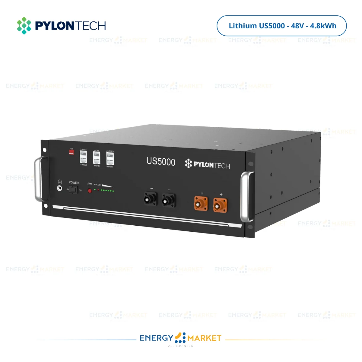 Batterie Lithium Pylontech US5000 – 48V / 4,8 kWh