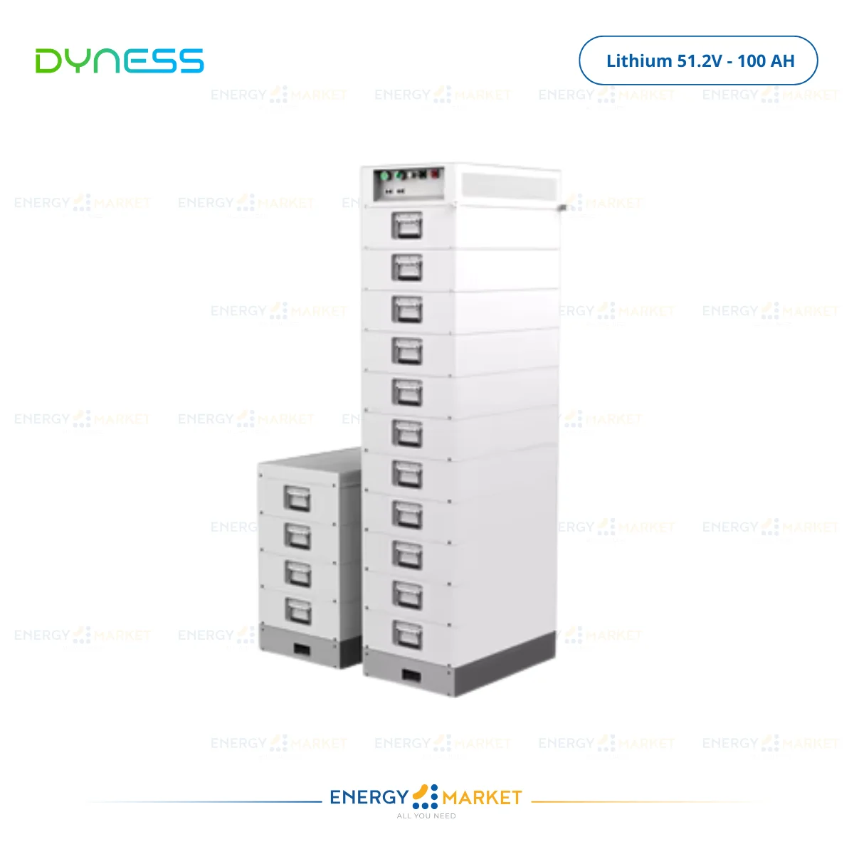 Batterie Lithium Dyness Stack 100 – 51,2 V / 100 Ah