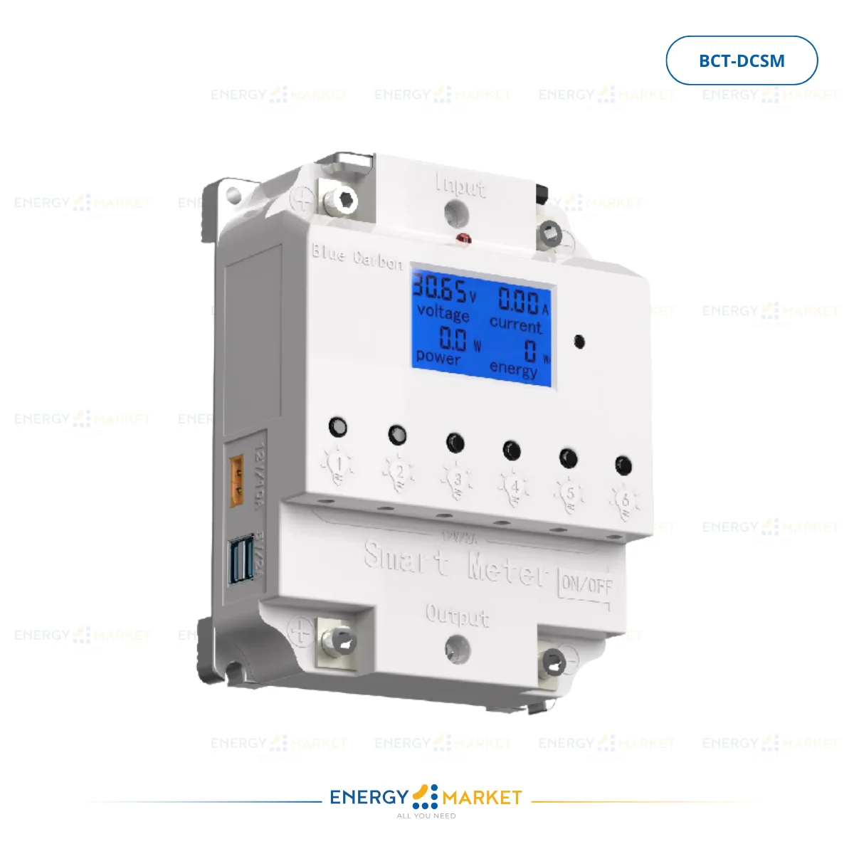 Blue Carbon Smart Meter BCT-DCSM | Compteur Énergie Solaire Intelligent Maroc